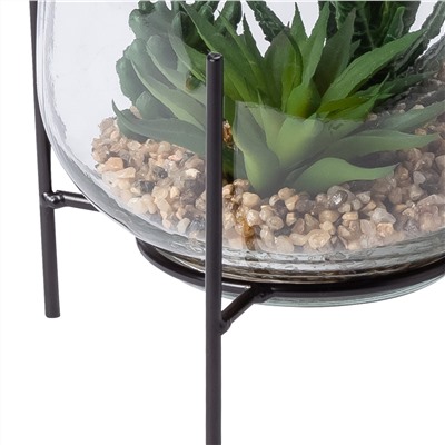 Vase mit Kunstblume
