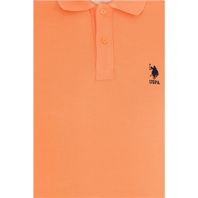 Erkek Turuncu Basic Polo Yaka Tişört