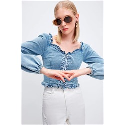 Bustier vaquero Azul claro