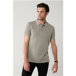Avva, Erkek Taş %100 Pamuk Serin Tutan Polo Yaka T-shirt E001004