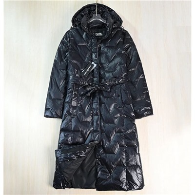 Женский стеганый пуховик средней длины с утиным пухом KARL LAGERFEL*D ОРИГИНАЛ! 😎