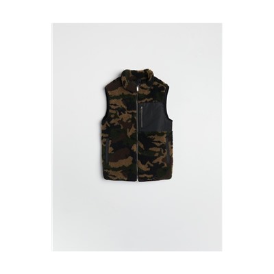 Weste mit Camouflage-Muster