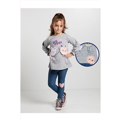 Denokids Ponpon Friends Tunik Takım CFF-19S1-107