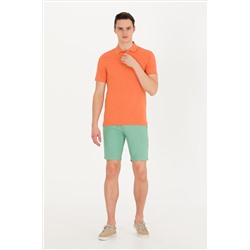 Erkek Kiremit Basic Polo Yaka Tişört