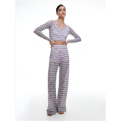 Hose aus Jersey mit Lochmuster