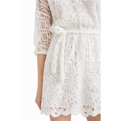 Vestido estilo crochet Johnson Hartig