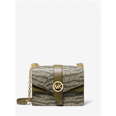 MICHAEL MICHAEL KORS Greenwich Small Animal Print Logo Crossbody Bag