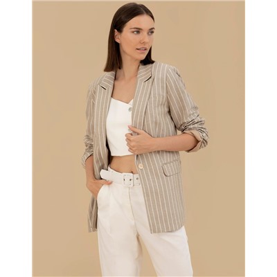 Bej Comfort Fit Ceket
