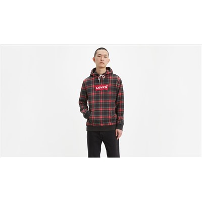 Levi’s® Logo Plaid Hoodie