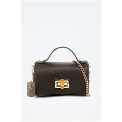 Bandolera de piel Arzano - Negro