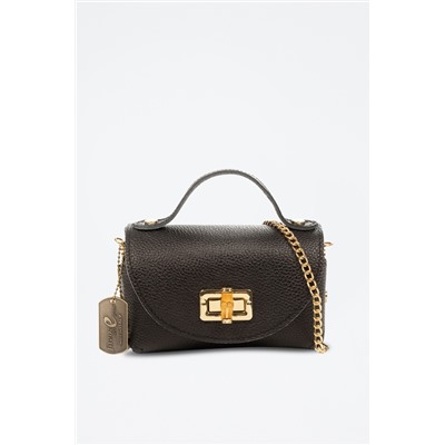 Bandolera de piel Arzano - Negro