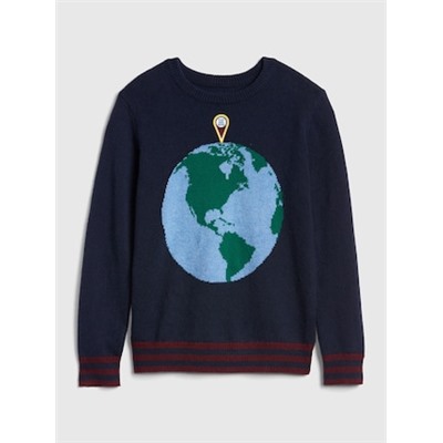 Graphic Crewneck Sweater