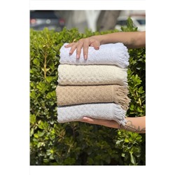 SHAL HOME Saçaklı 4’lü El / Yüz Havlu Seti shlsçklı