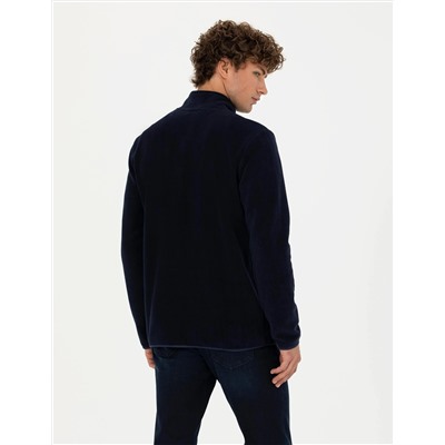 Lacivert Regular Fit Polar Sweatshirt
