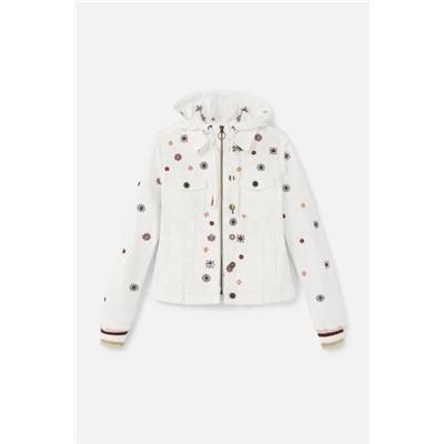 Chaqueta slim vaquera bimateria