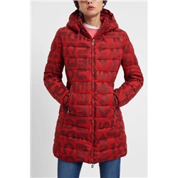 Chaqueta larga padded letras