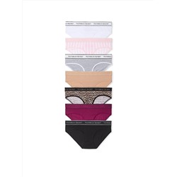 Victoria's Secret 7-Pack Logo Cotton Hiphugger Panties
