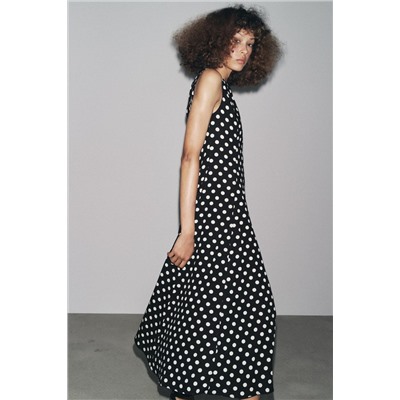 ZW COLLECTION POLKA DOT MIDI DRESS