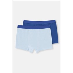 Dagi Mavi 2'Li Erkek Çocuk Pamuklu Boxer 23WB28187TA_340