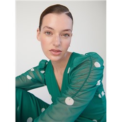 Gepunktetes Kleid