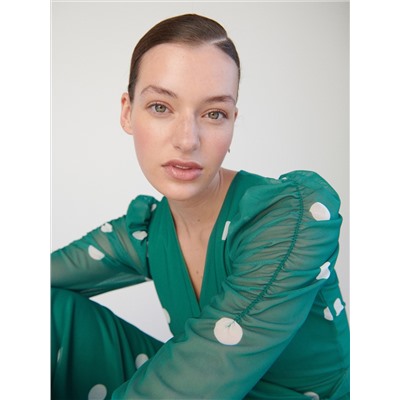 Gepunktetes Kleid
