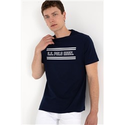 Erkek Regular Fit Bisiklet Yaka Lacivert Tişört