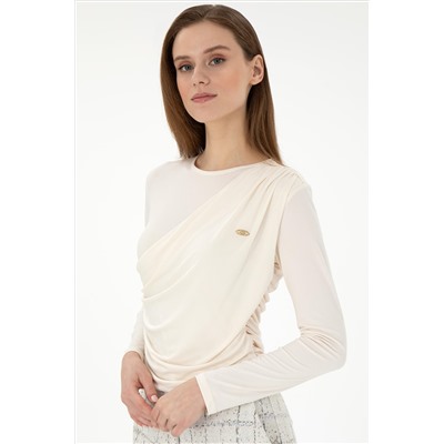 Kadın Krem Sweatshirt