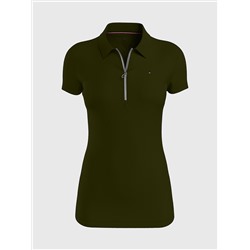 SLIM FIT ESSENTIAL ZIP POLO