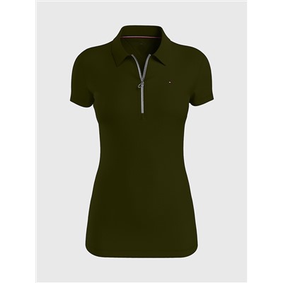 SLIM FIT ESSENTIAL ZIP POLO