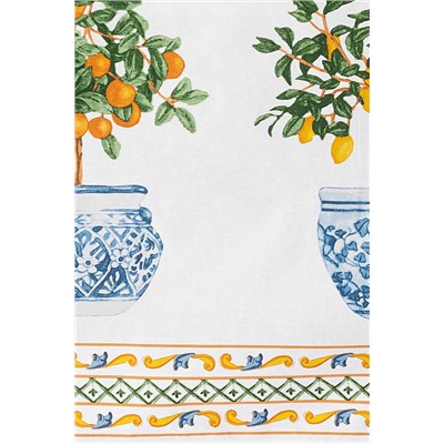 Citron Polycotton Masa Örtüsü - Turuncu - 160x250 cm