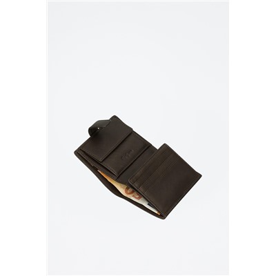 Cartera de piel Striking Marrón