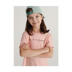 T-Shirt aus Baumwolle mit Schriftzug