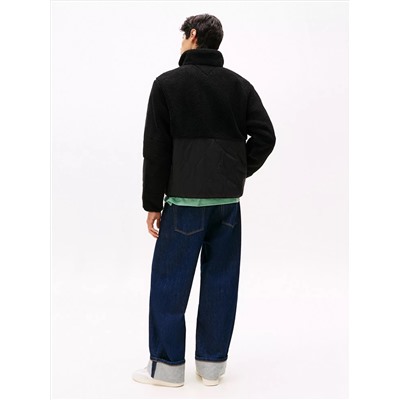 Tommy Jeans Mixed Media Teddy Jacket