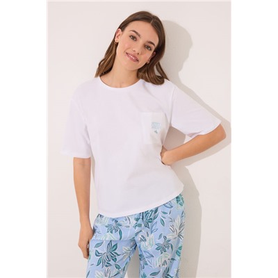 Pijama Capri 100% algodón estampado flores