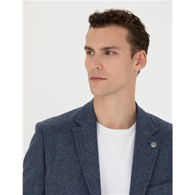Lacivert Slim Fit Ceket