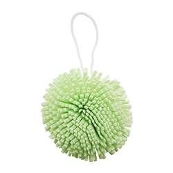 [SOLOMEYA] Мочалка-спонж для тела ЗЕЛЕНАЯ Bath Sponge Green, 1 шт