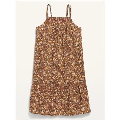 Sleeveless Tiered-Hem Swing Dress for Girls