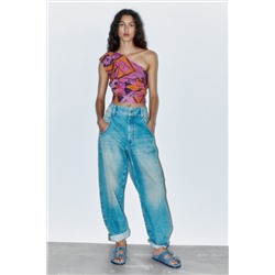 FLAT DENIM SLIDER SANDALS