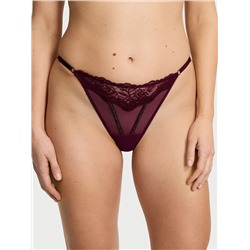 Flirty Mesh Shine Strap Thong Panty