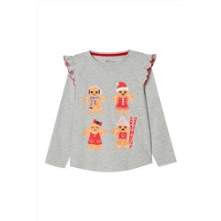 Camiseta Gris claro jaspeado