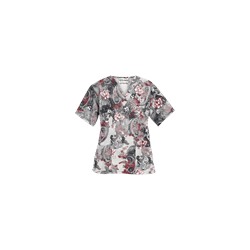 UA Vintage Paisley Poppy Scrub Top