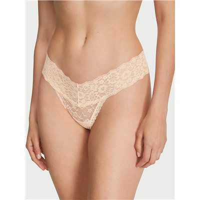 Lace Lace-Up Thong Panty