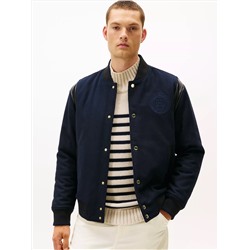 Wool-Blend Letterman Jacket