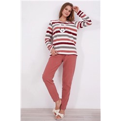 Arnetta Kadın Uzun Kol Pijama Takımı 2207-s 2207-S