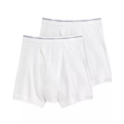 JOCKEY Men's Big & Tall 2-Pk. Lightweight Cotton Boxer Briefs