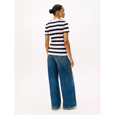 Stripe Crewneck T-Shirt