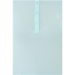 Kadın Su Yeşili Basic Polo Yaka Tişört