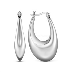 Серьги из серебра родированные 925 пробы 14526RH