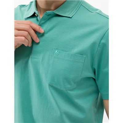Yeşil Regular Fit Polo Yaka Merserize Tişört