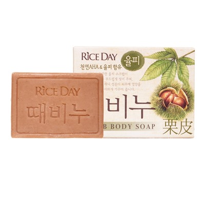 LION Scrub body soap chestnut Мыло-скраб для тела с медом и каштаном 100г